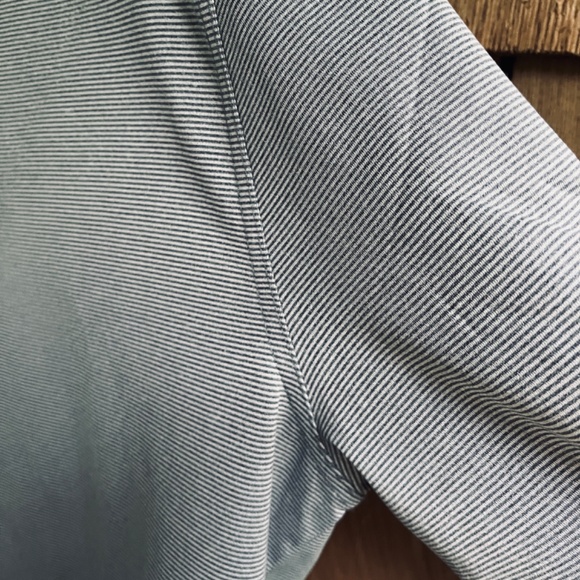 Hickey Freeman Men's Quarter Zip Pullover Striped Gray Size M - Picture 7 of 15